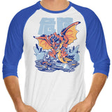 Attack of Rage - 3/4 Sleeve Raglan T-Shirt