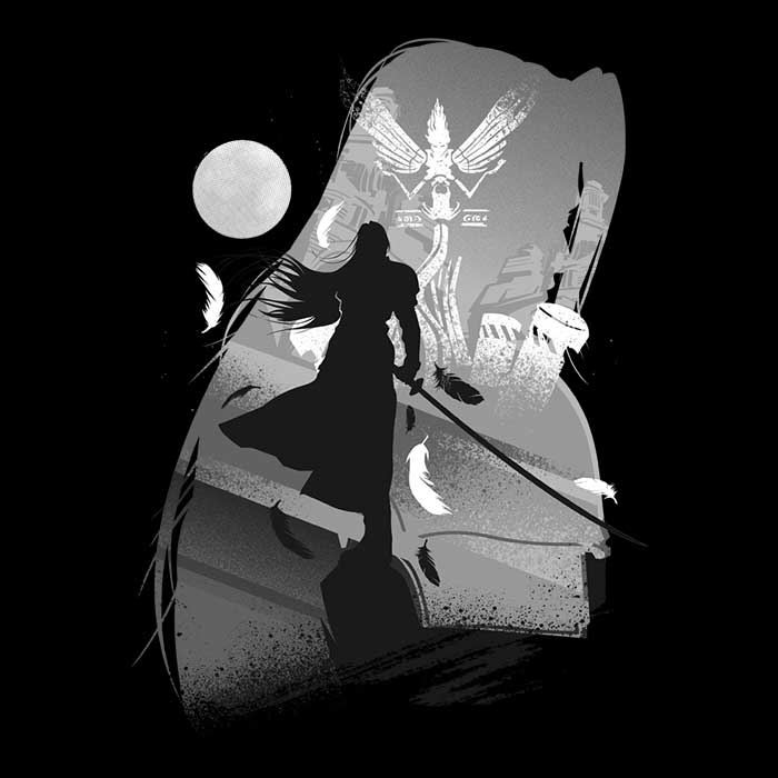 Attack of Sephiroth - Throw Pillow