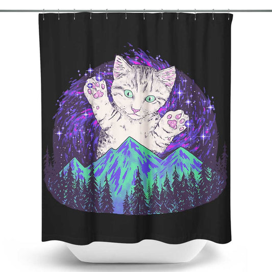 Aurora Meowalis - Shower Curtain
