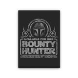 Available for Hire - Canvas Print