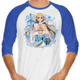 Awakened Hero - 3/4 Sleeve Raglan T-Shirt