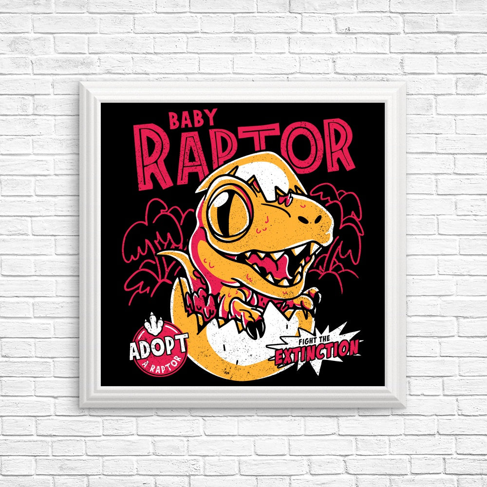 Baby Raptor - Posters & Prints – Once Upon a Tee