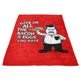 Bacon and Eggs - Fleece Blanket