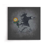 Banksy Flower - Canvas Print