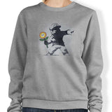 Banksy Flower - Sweatshirt