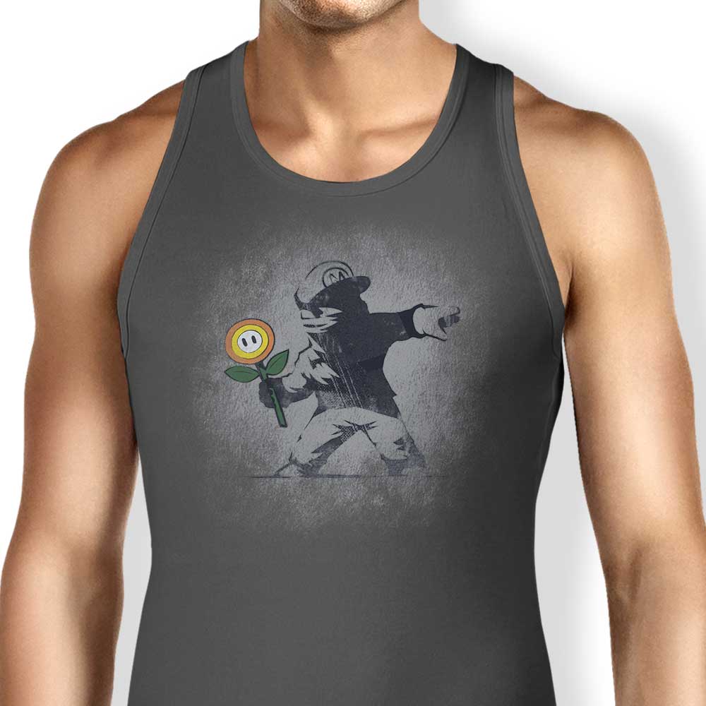 Banksy Flower - Tank Top