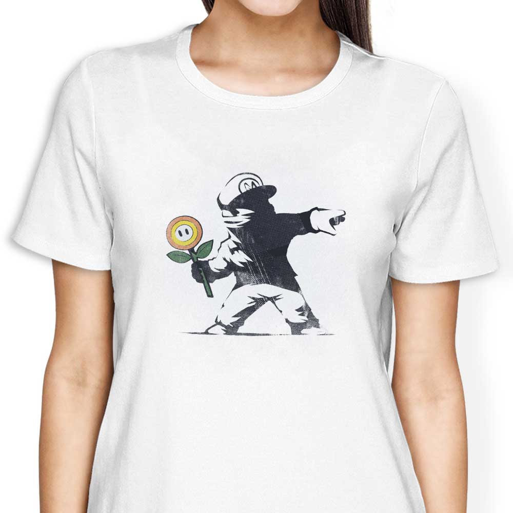 Banksy Flower - Women's Apparel