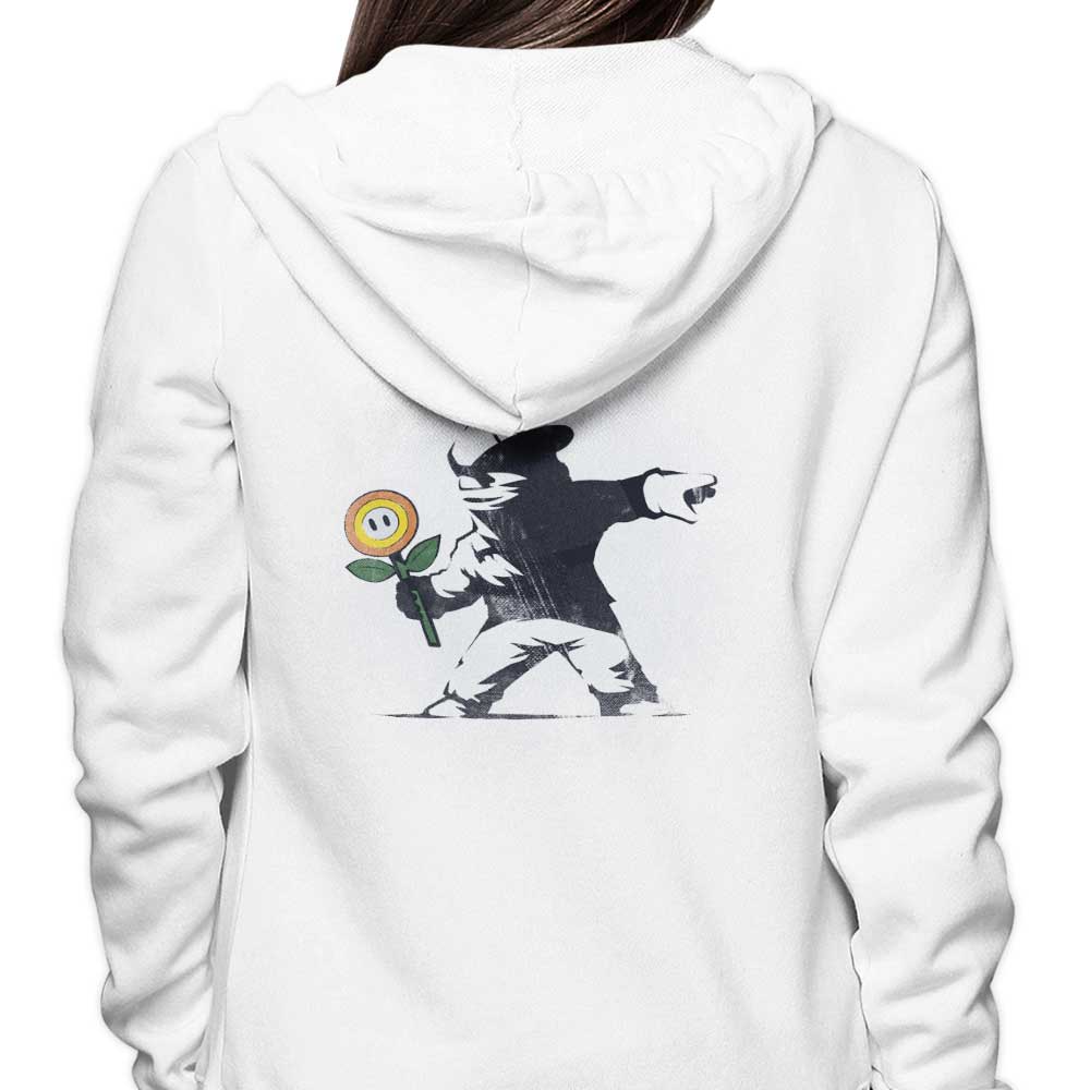 Banksy Flower - Hoodie