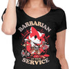 Barbarian at Your Service - Women's V-Neck