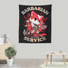 Barbarian at Your Service - Wall Tapestry