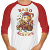 Bard at Your Service - 3/4 Sleeve Raglan T-Shirt