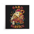 Bard at Your Service - Canvas Print