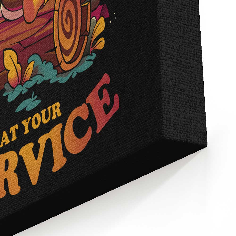 Bard at Your Service - Canvas Print