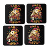 Bard at Your Service - Coasters