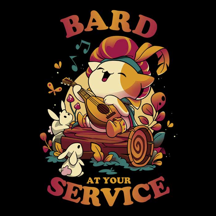 Bard at Your Service - Shower Curtain