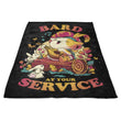 Bard at Your Service - Fleece Blanket