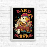 Bard at Your Service - Posters & Prints