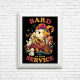 Bard at Your Service - Posters & Prints
