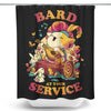 Bard at Your Service - Shower Curtain
