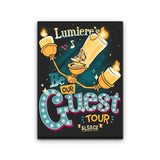 Be Our Guest Tour - Canvas Print