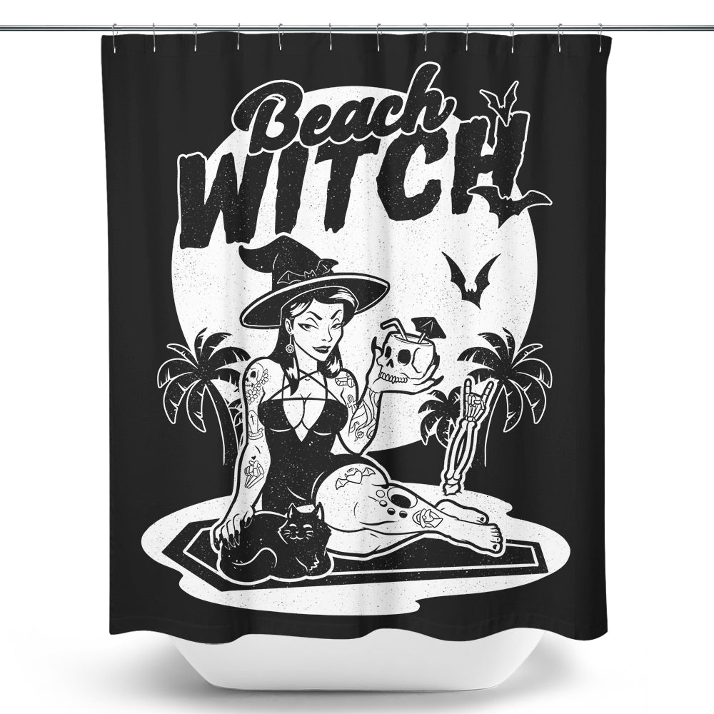 Beach Witch Shower Curtain Once Upon a Tee