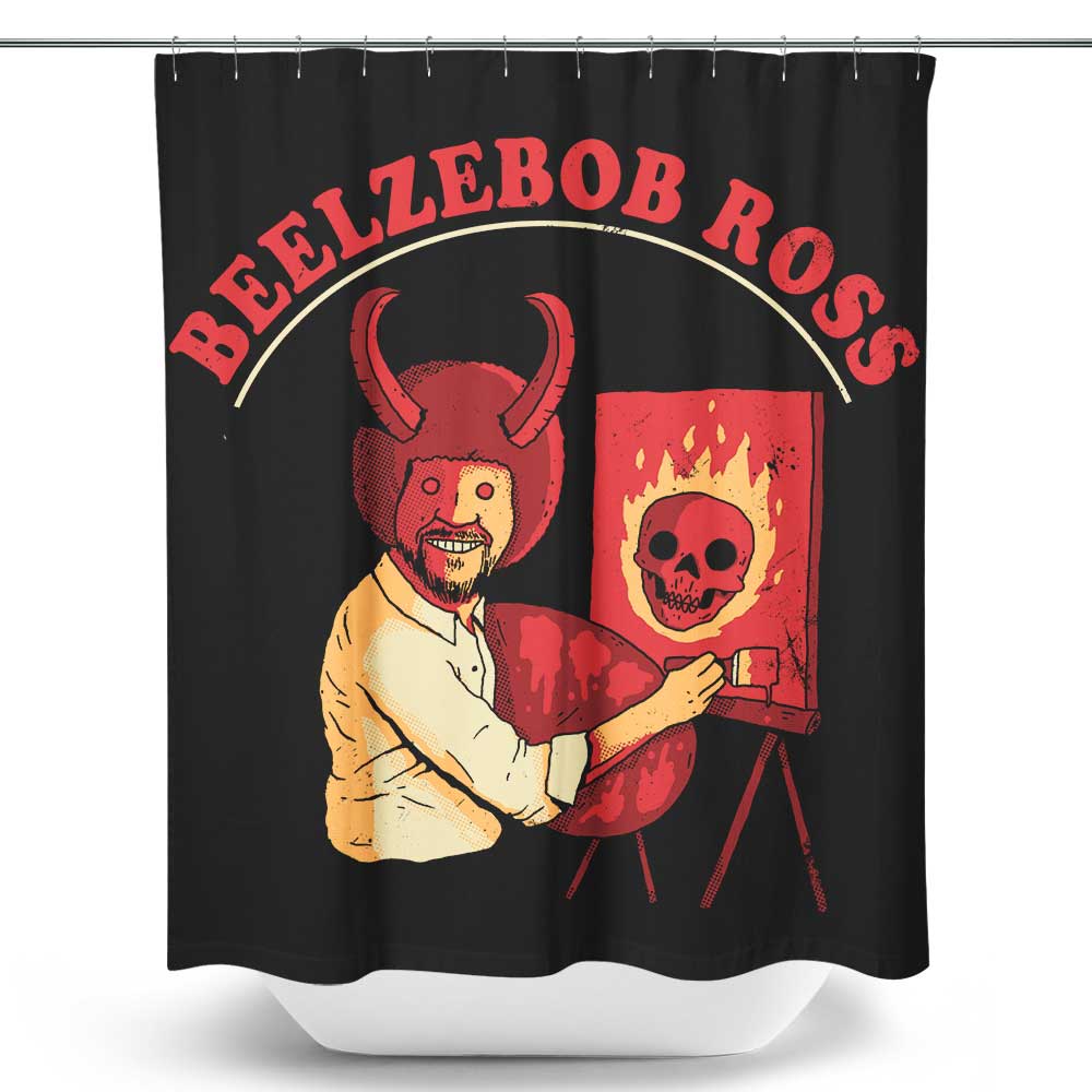 Beelzebob Ross Shower Curtain Once Upon a Tee
