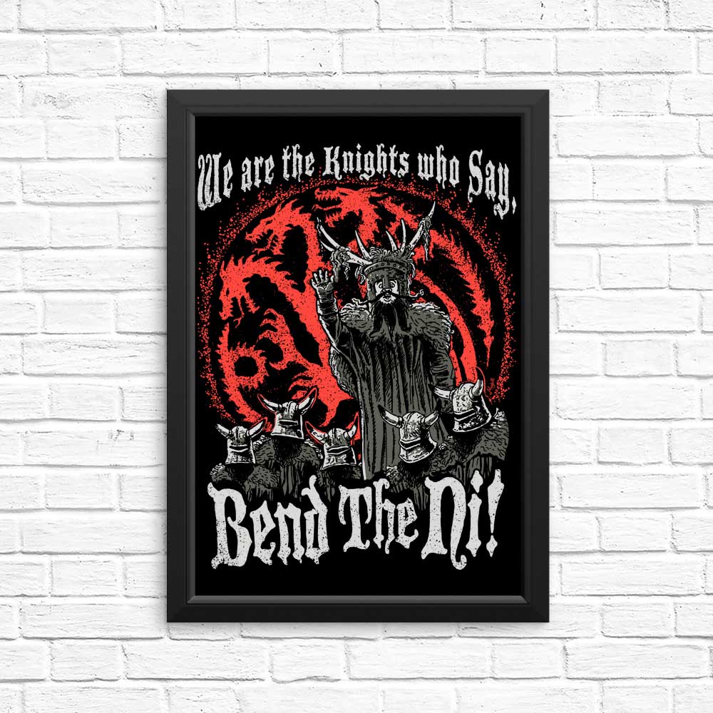 Bend the Ni (Alt) - Posters & Prints