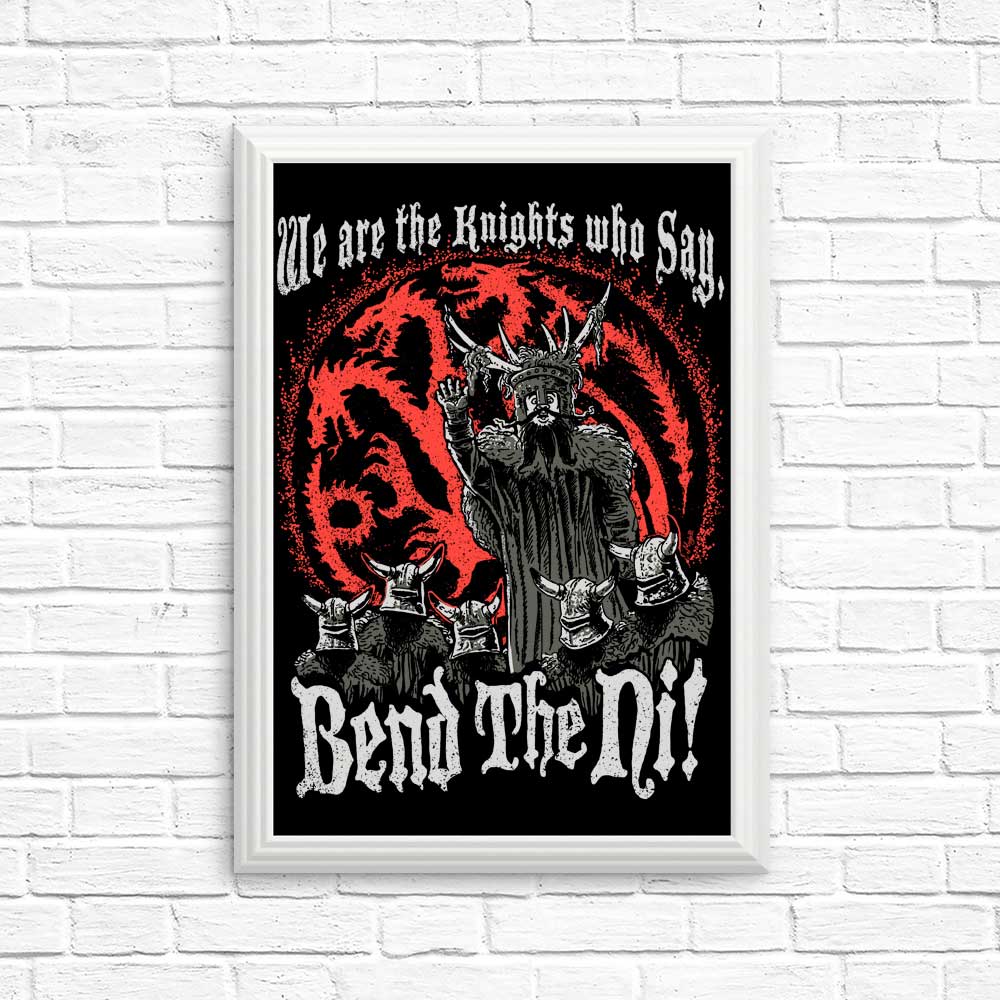 Bend the Ni (Alt) - Posters & Prints