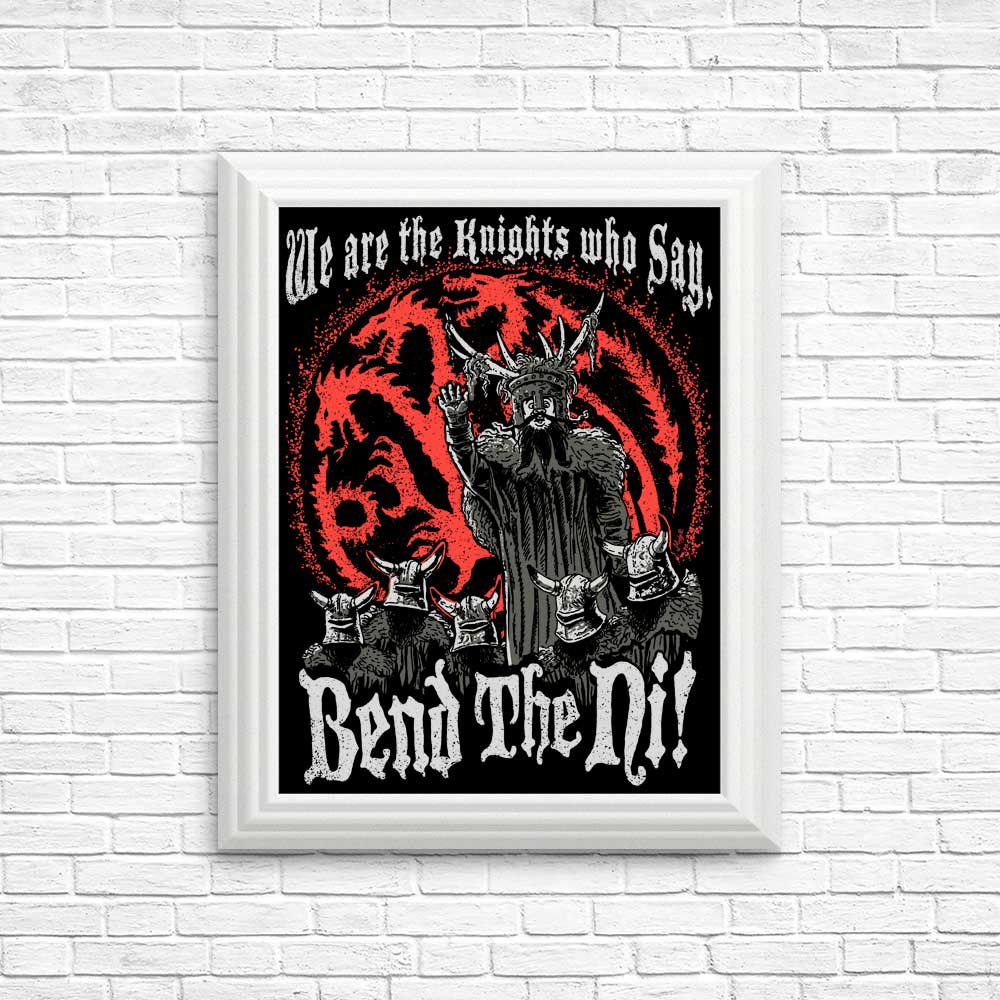 Bend the Ni (Alt) - Posters & Prints