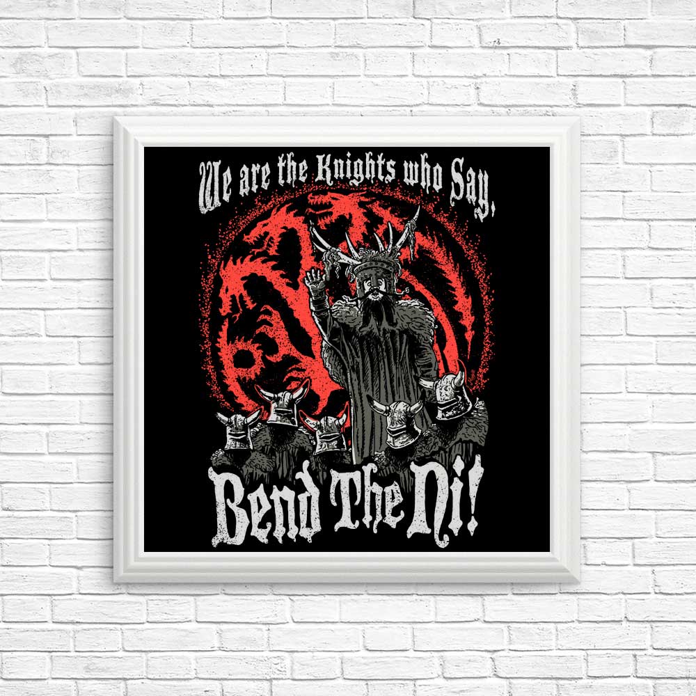 Bend the Ni (Alt) - Posters & Prints