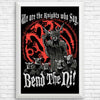 Bend the Ni (Alt) - Posters & Prints