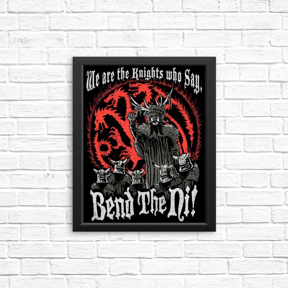Bend the Ni (Alt) - Posters & Prints