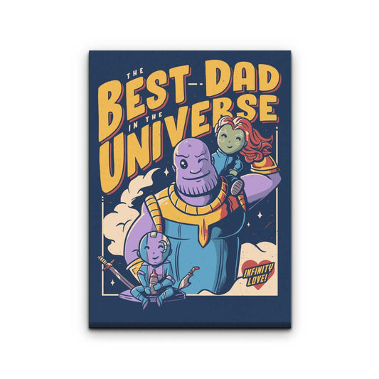 Best Dad in the Universe - Canvas Print