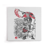 Between Worlds Sumi-e - Canvas Print