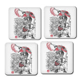 Between Worlds Sumi-e - Coasters