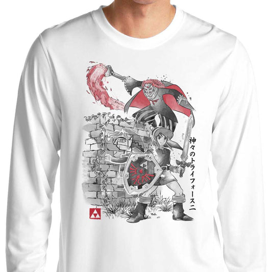 Between Worlds Sumi-e - Long Sleeve T-Shirt