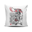 Between Worlds Sumi-e - Throw Pillow