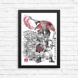 Between Worlds Sumi-e - Posters & Prints