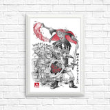 Between Worlds Sumi-e - Posters & Prints