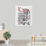 Between Worlds Sumi-e - Wall Tapestry