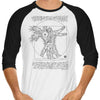 Birkin Vitruvian - 3/4 Sleeve Raglan T-Shirt