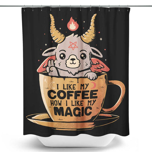 Black Coffee - Shower Curtain