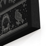 Black Crow Sweater - Canvas Print