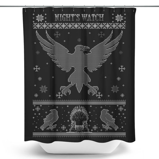 Black Crow Sweater - Shower Curtain