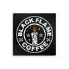 Black Flame Coffee - Metal Print