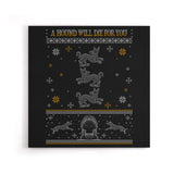 Black Hounds Sweater - Canvas Print