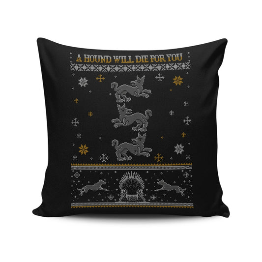 Black Hounds Sweater - Throw Pillow