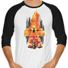 Black Wizard - 3/4 Sleeve Raglan T-Shirt