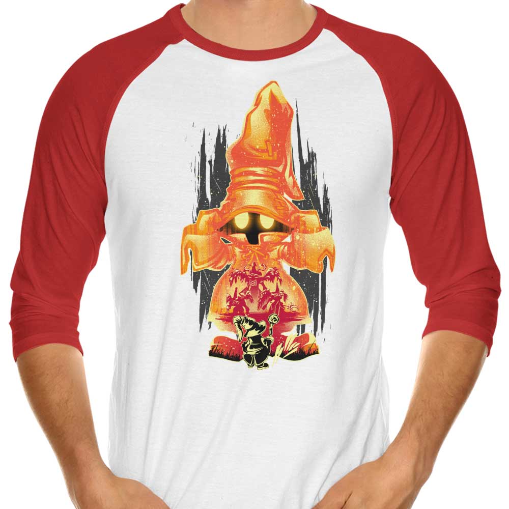 Black Wizard - 3/4 Sleeve Raglan T-Shirt