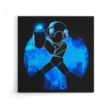 Blue Bomber Orb - Canvas Print